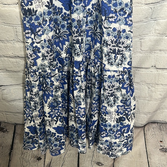 Anna Cate Floral Blue & White Maxi Dress Size X-Small Great Condition - Picture 7 of 15